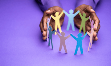 Diversity And Inclusion. People Silhouettes