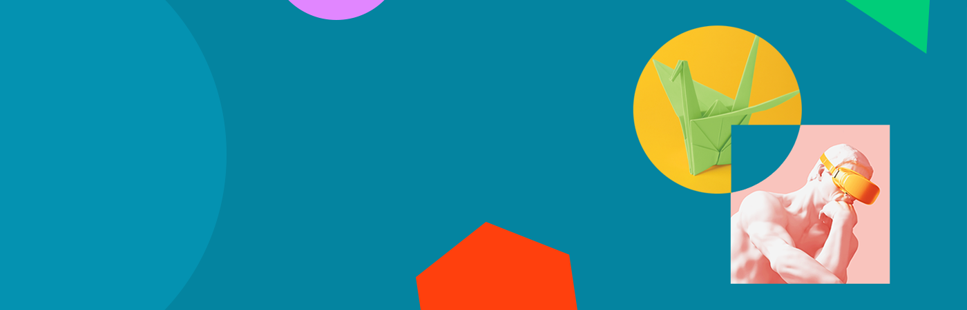 Banner with images representing interdisciplinary learning