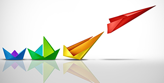 Origami moving from traditional to taking off