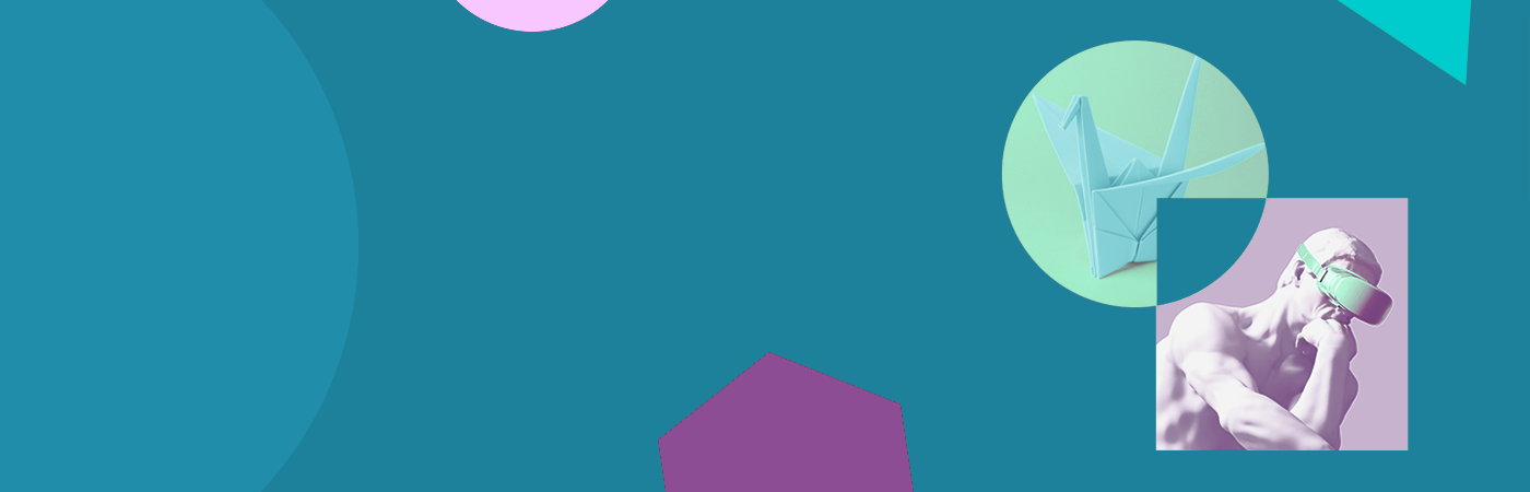 Banner with images representing interdisciplinary learning