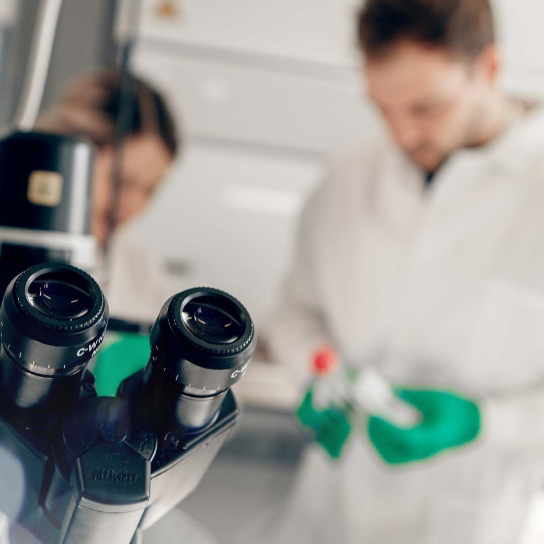 Scientists working in a lab.